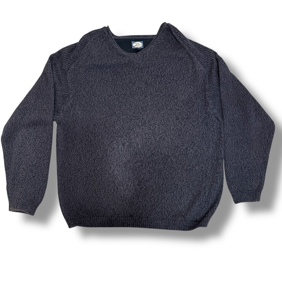 Vintage‎ Tommy Bahama Mens Knitted Cotton Wool Sweater Sz XL Quiet Luxury Gray - Picture 1 of 11